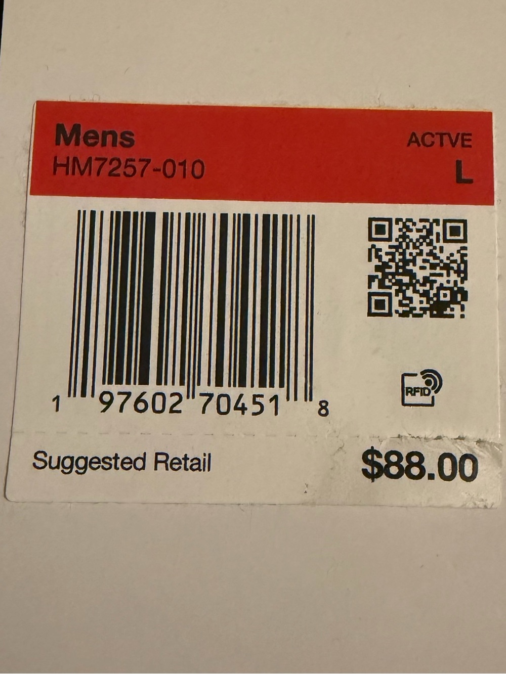 Jordan Mens Active Pants Label - Black and Red Accent